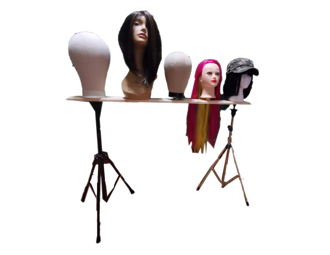 Wig Tripod Shelf and Bridge - Hanging Wig Rack